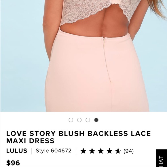 Lulus Love Story Maxi Dress in Blush - Picture 5 of 5